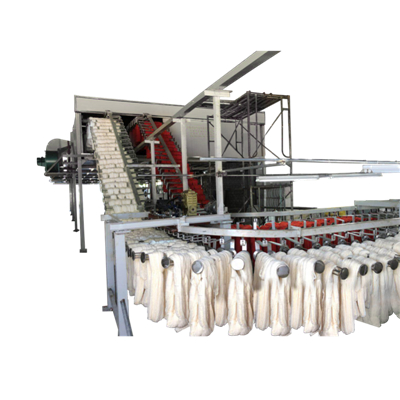 Escalator type hank yarn dryer